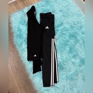 Adidas Black and White Athletic Set